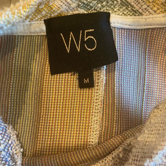 Anthropologie W5 Multicolor Striped Terry Halter Blouse M Tank Top Sleeveless - Picture 5 of 8